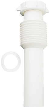 Plumb Pak PP812-1 Sink Tailpiece, 1-1/2 in, 12 in L, Slip-Joint, Plastic